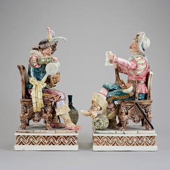 FIGURER, ett par, keramik, 1900-tal.