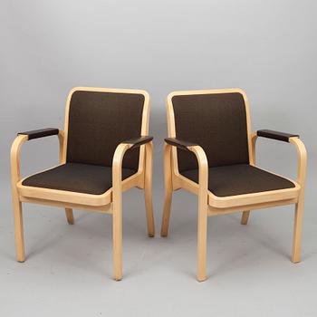 KARMSTOLAR, 4 st, E45, Alvar Aalto, Artek 1900-talets slut.