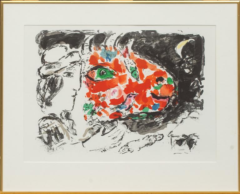 MARC CHAGALL, färglitografi, ej sign.