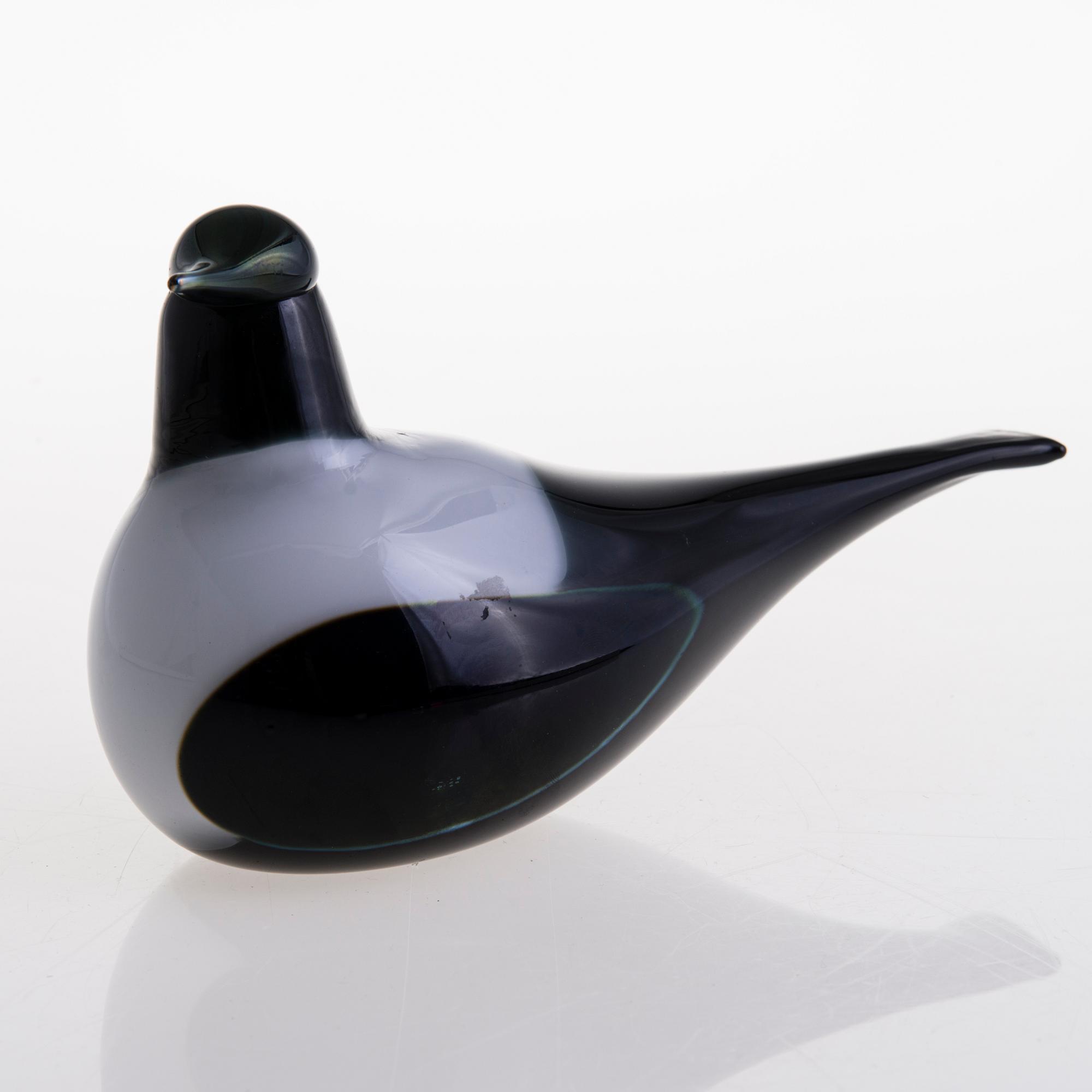 OIVA TOIKKA, BIRD, Magpie, signed O. Toikka Nuutajärvi. - Bukowskis