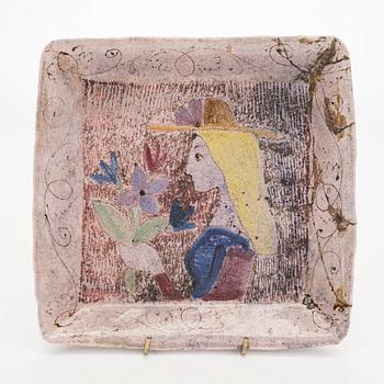 Birger Kaipiainen, vati, kivitavara, signeerattu BK Arabia Suomi.