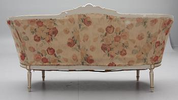 SOFFA, badkarsmodell, gustaviansk stil, 1800-tal.