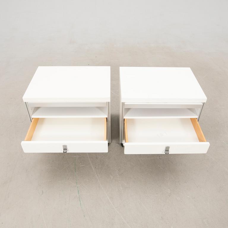 Antonio Gioia bedside tables, a pair, "Avanti", DUX, second half of the 20th century.