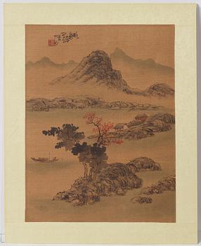 A Chinese painting by unidetified artist, circa 1900.