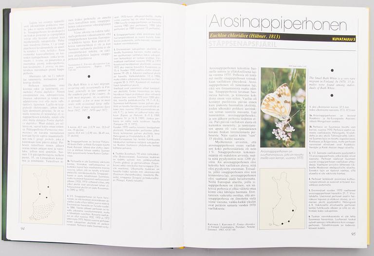 Four books about butterflies in Sweden, Finland and former Soviet Union. 1900-2003.