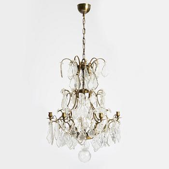 A Rococo style chandelier, first half of the 20th century.