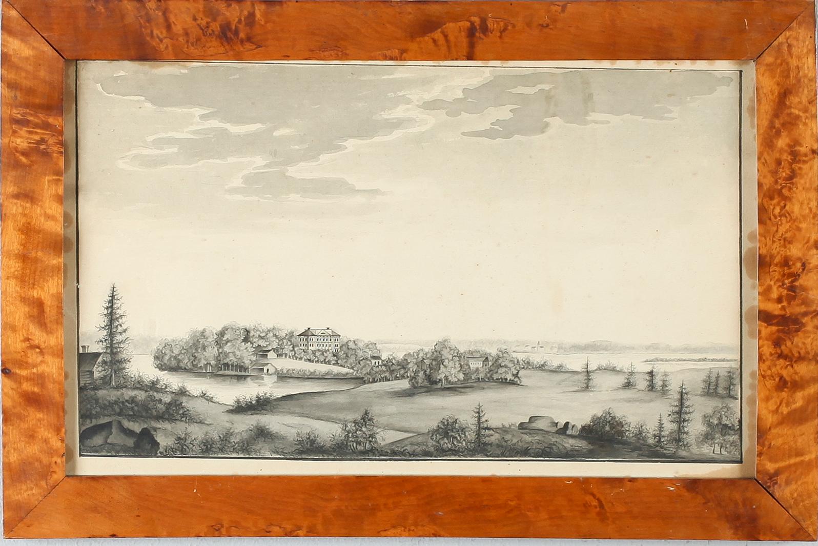 OKÄND KONSTNÄR, 2 st, akvareller, ej signerade, 1800-talets första hälft.