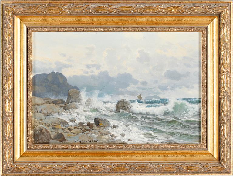 HALVOR HALVORSEN, olja på duk, signerad.