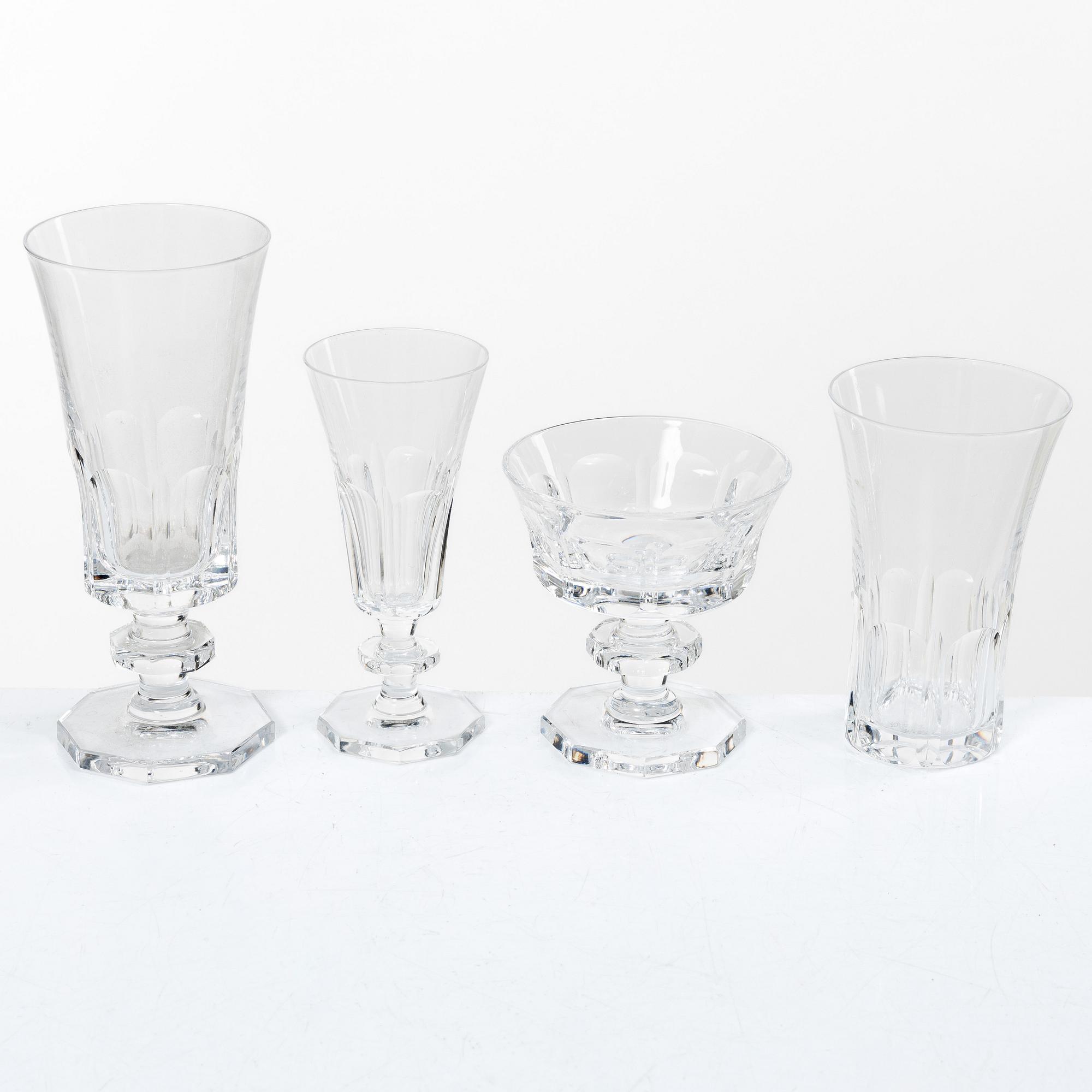 Elis Bergh, glass service, 48 pieces, "Hamra", Kosta.