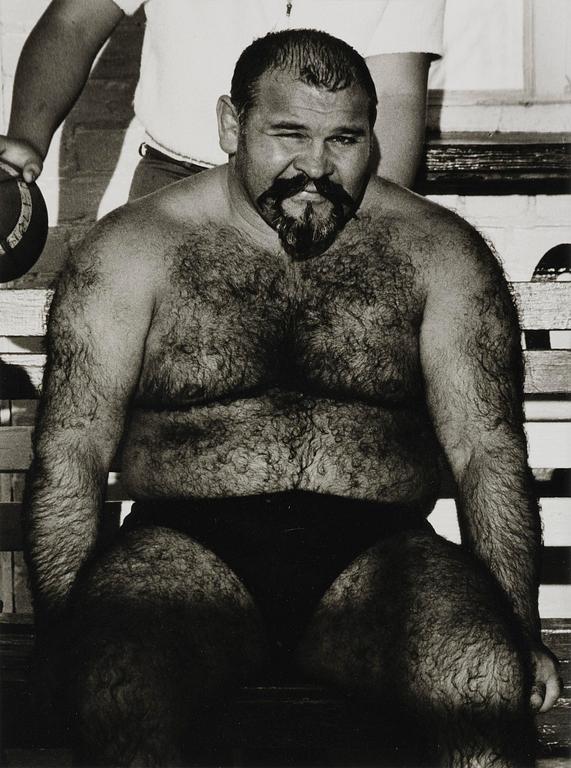Christer Strömholm, "Honest John, 'Muscle Beach', Santa Monica 1963".