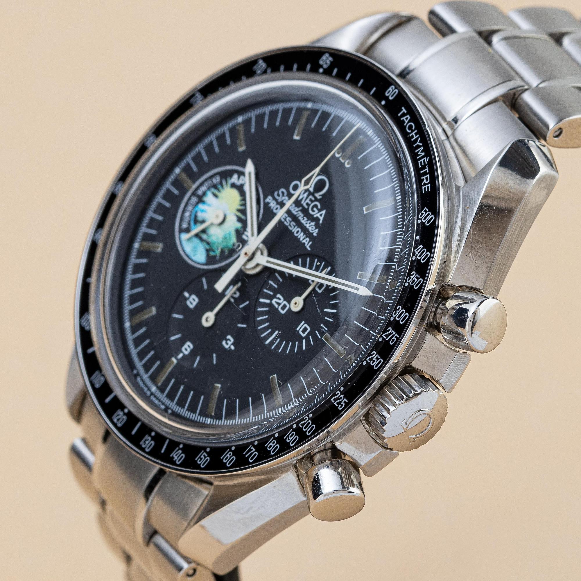 Omega, Speedmaster, Moonwatch, Professional, "Apollo XIII" 25th Anniversary, "Limited Edition", ca 1996.