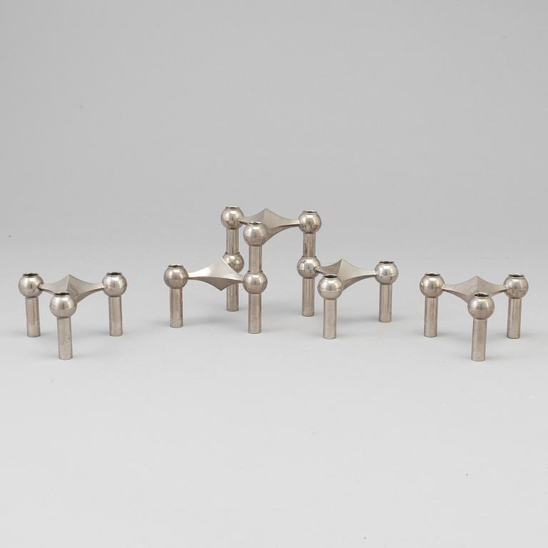 A modular candle holder by Ceasar Stoffi & Fritz Nagel, Germany, latter half of the 20th Century.