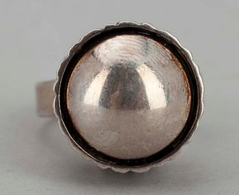 RINGAR, 2 st, sterling silver, E. Granit & Co. Helsingfors 1967. Tot. vikt 18,8 gr.