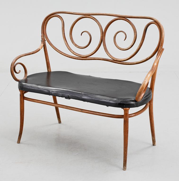 STOLAR, 4 st, samt SOFFA, D.G. Fischel Sohne samt Thonet, 1900-talets första hälft, Tyskland.