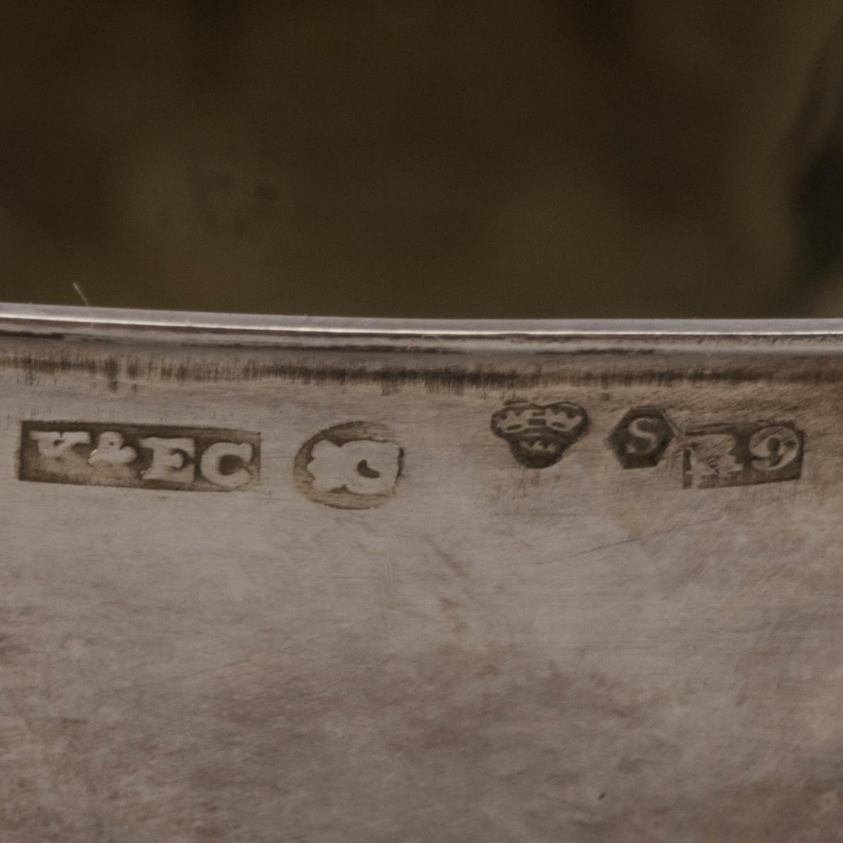 PUNCHBÄGARE, 6 st, silver, Göteborg 1967,