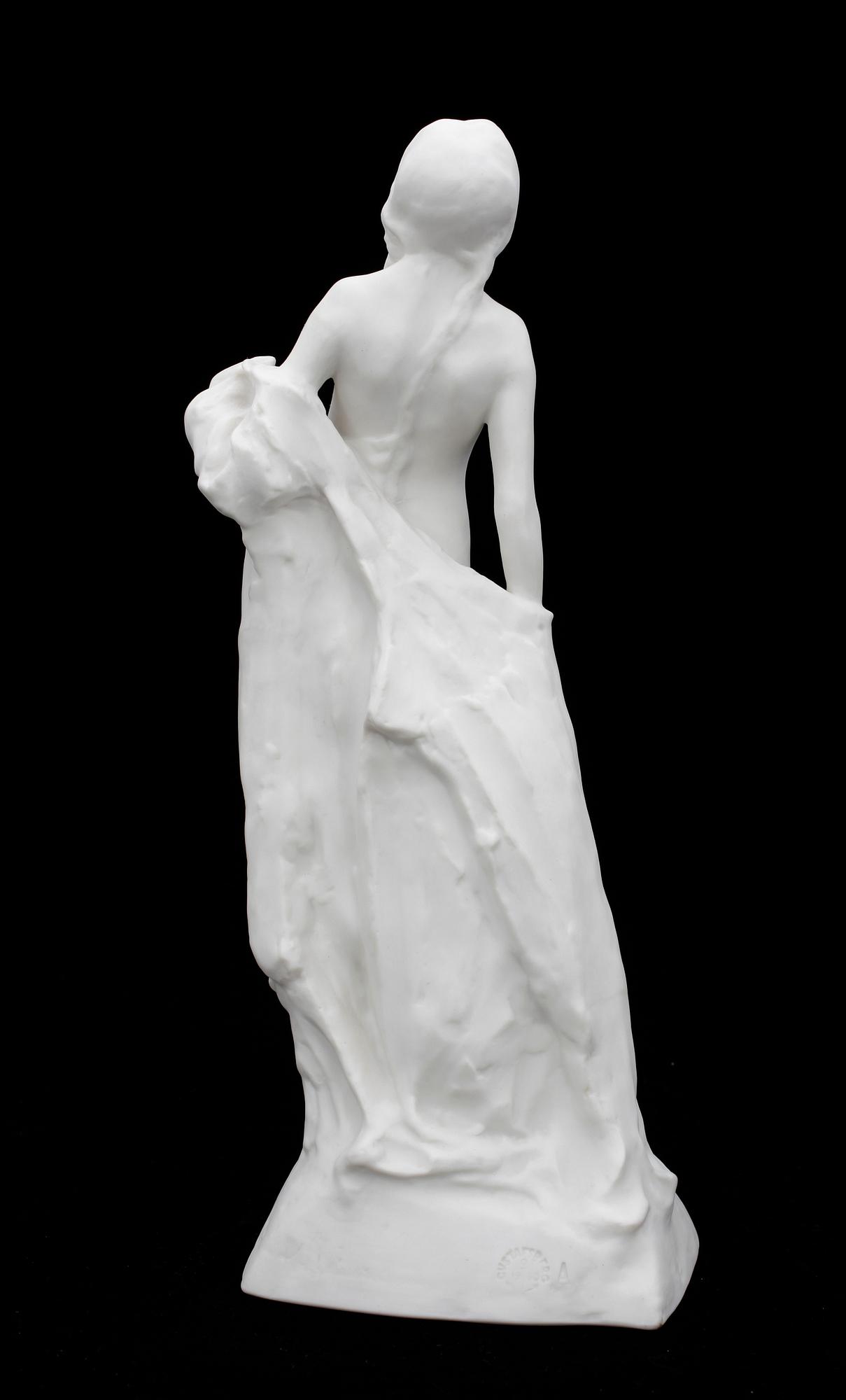 FIGURIN, parian, "Solvargen", Karl Hultström, Gustavsberg, bär dat 1930.