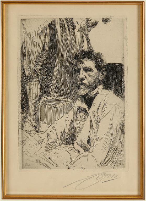 ANDERS ZORN, etching, 1897, signed.