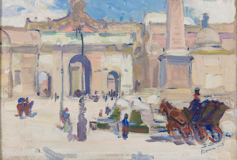 Santeri Salokivi, Vy från Rom.