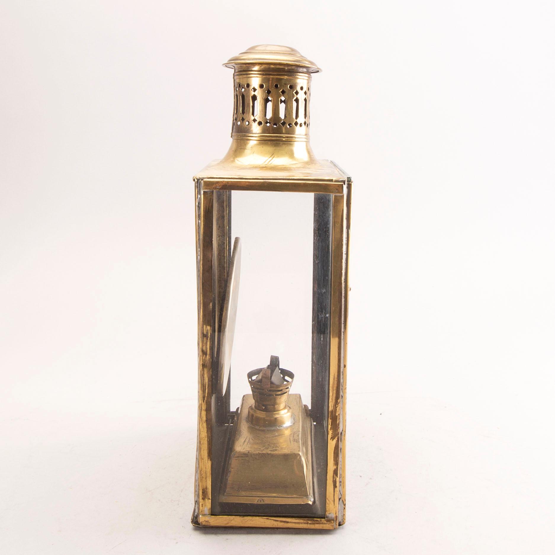 A ships lantern from the Swedish naval armored vessel 'Svea', launched 1885.