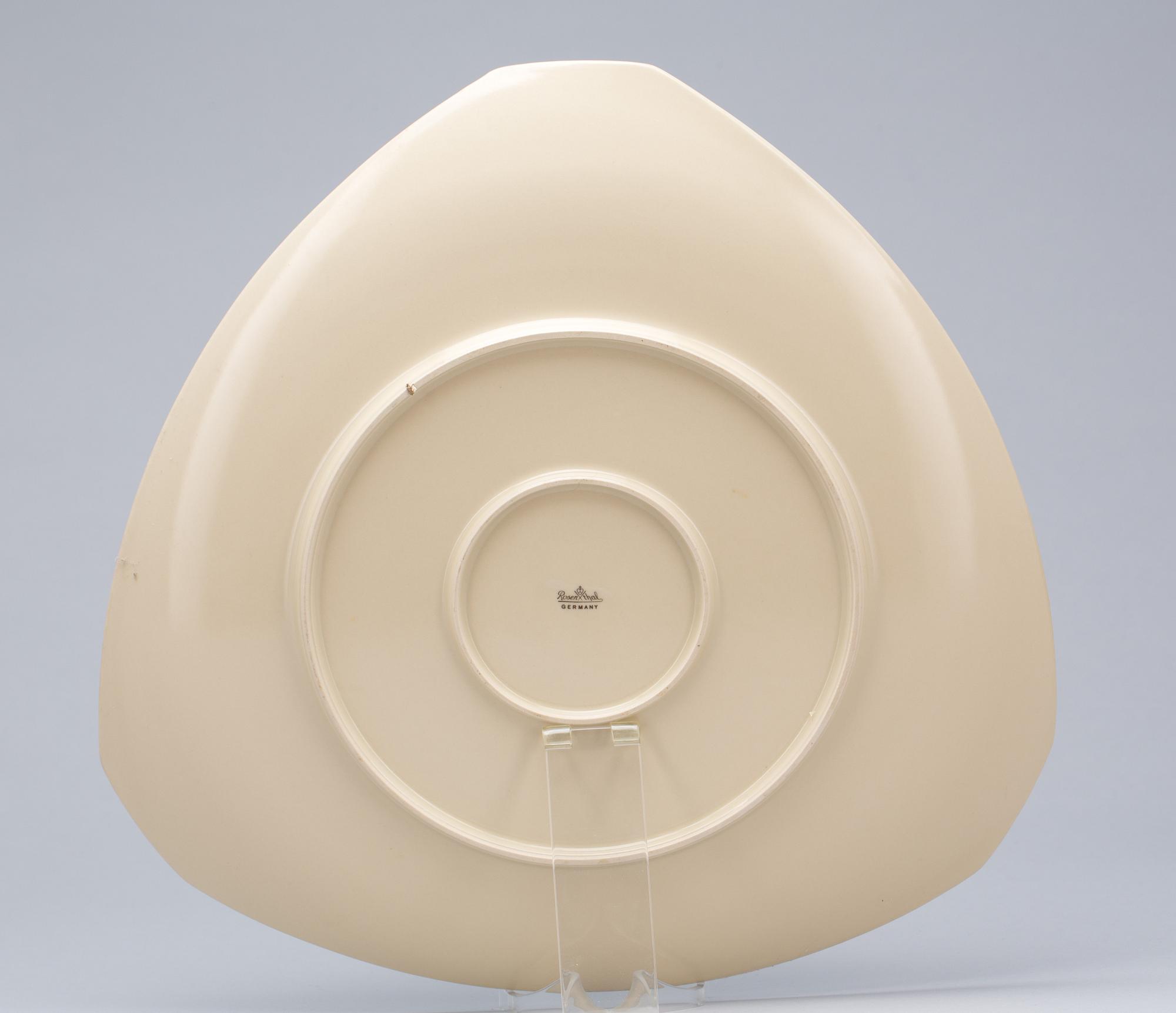 SERVISDELAR, 43 delar, porslin. "Flash One" Dorothy Hafner, Rosenthal.