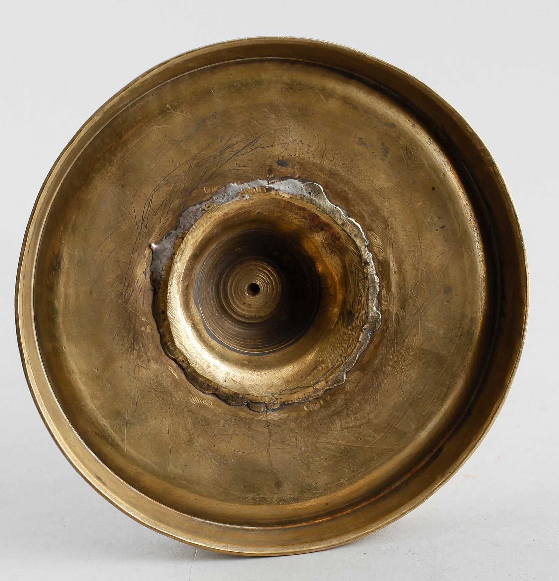 LJUSSTAKE, brons, 1500-tal.