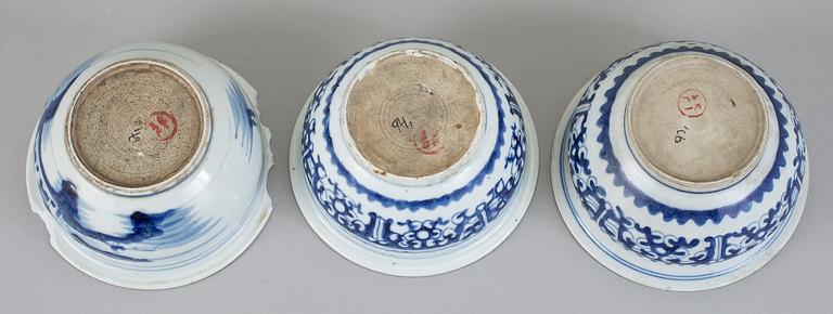 YTTERFODER, 3 st, porslin, Kina, 1800-tal.