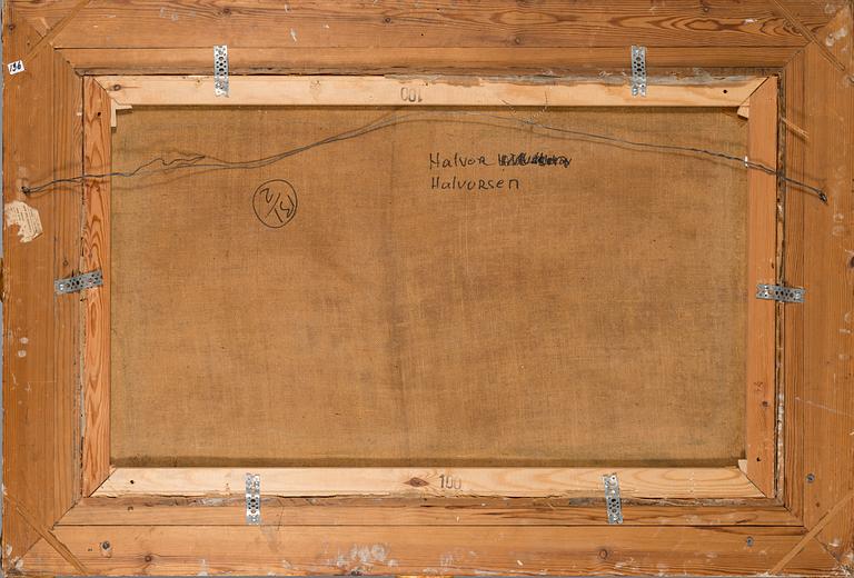 HALVOR HALVORSEN, olja på duk, signerad.