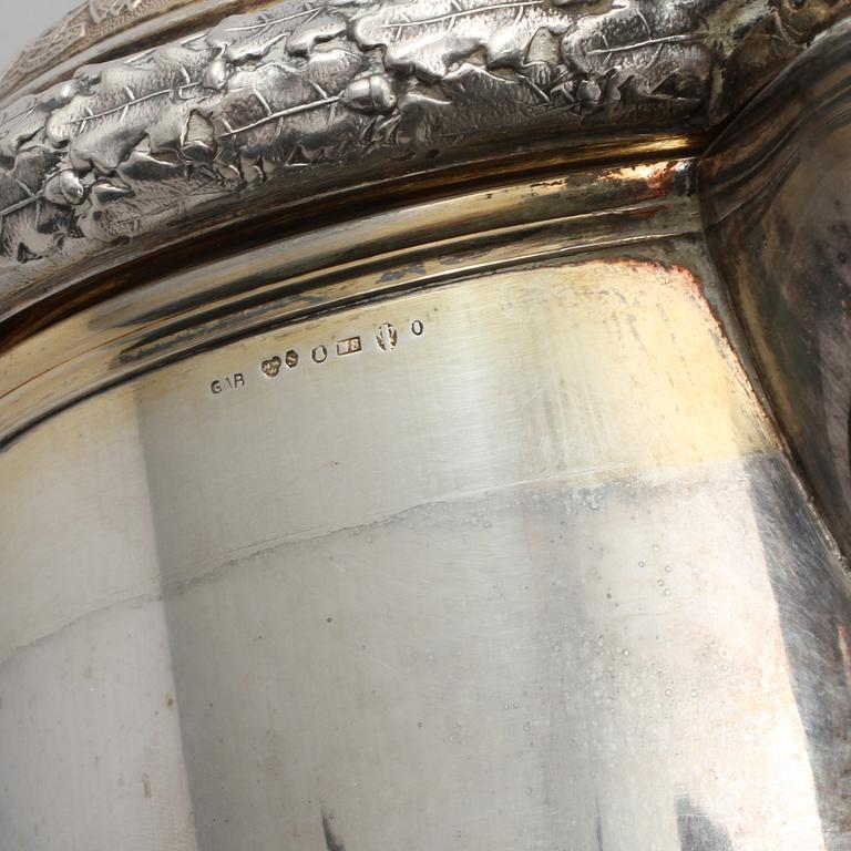 DRYCKESKANNA, silver, barockstil, GAB, Stockholm, 1939, vikt 810 gram.