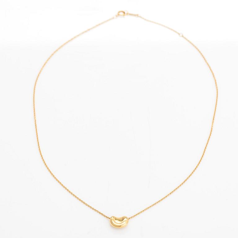Tiffany & Co, Elsa Peretti, an 18K gold 'Bean' necklace.