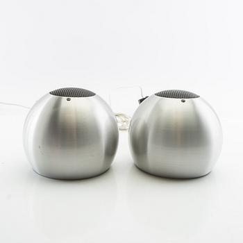 Wall lamps a pair and table lamp "Klot 3" Hemi late 20th century.