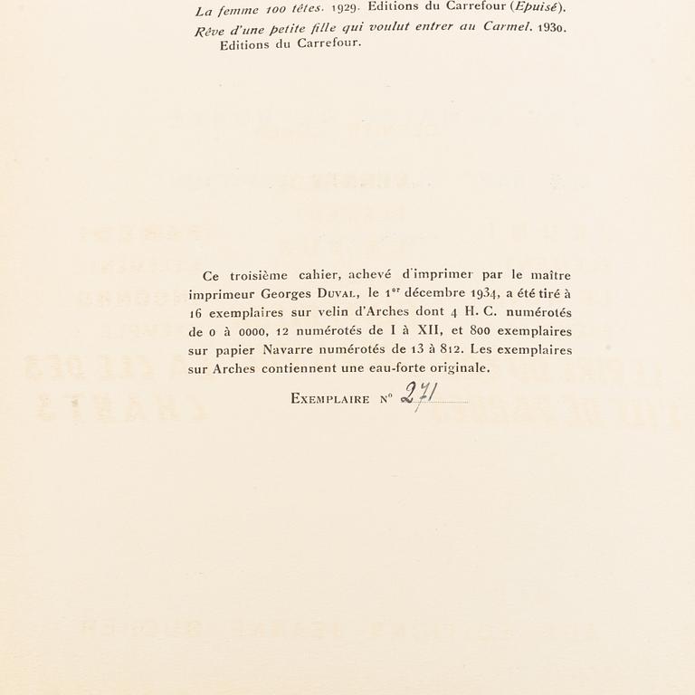 Max Ernst, "Une Semaine de Bonté ou Les Sept éléments capitaux, 1934.