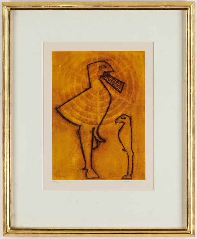 MAX ERNST, photolithograph,  from "Jean Giraudoux, Judith", signed and numbered 72/99.
