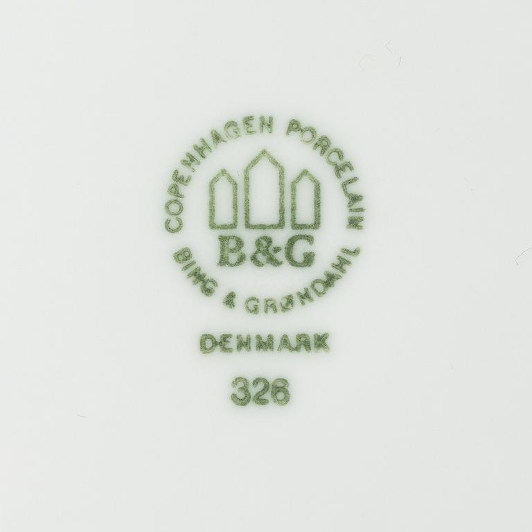 Bing & Grøndahl, mat- och kaffeservis, porslin, 69 delar, "Elegance", Danmark.