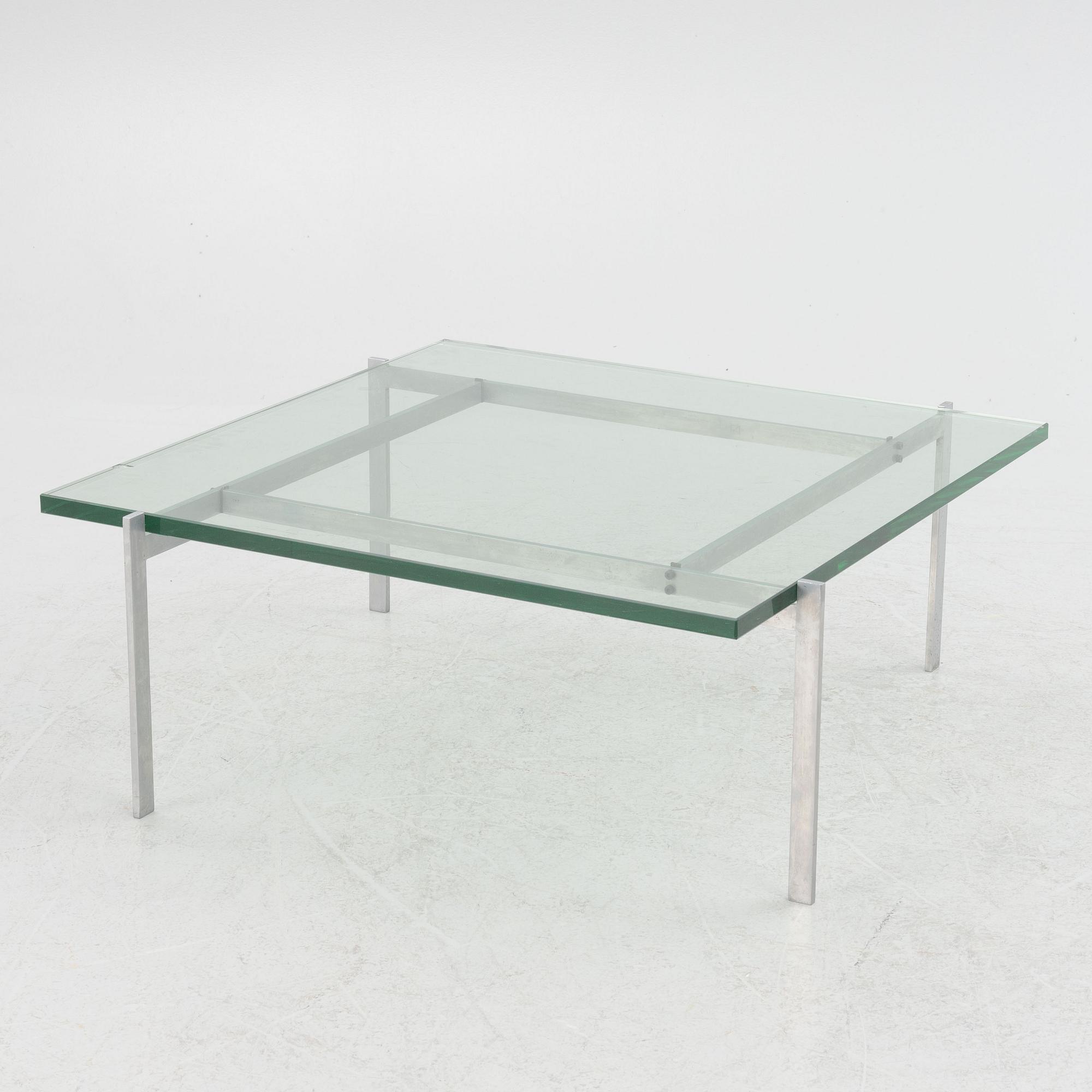 Poul Kjaerholm, a "PK-61" coffee table, E.Kold Chirstiansen, Denmark, second half of the 20th century.
