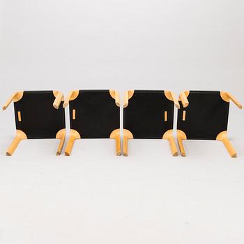 ALVAR AALTO, four 1970s 'X602' stools for Artek.