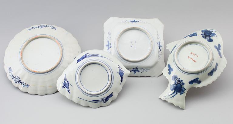 FAT, 4 st, porslin, Imari, Japan, 1900-talets förta hälft.