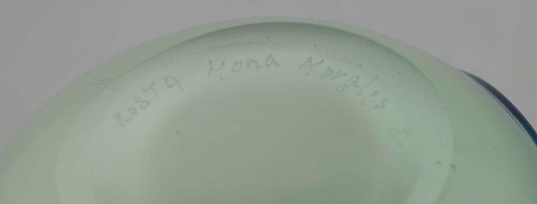 VAS, glas, "Signum", sign. Kosta Mona Morales 8-600. 1960-tal.