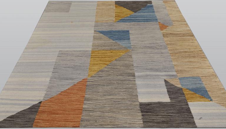 Rug, Kilim, modern design, approximately 221 x 162 cm.