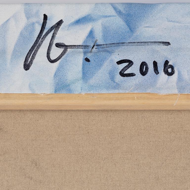 Julius Göthlin, acrylic on canvas, signed and dated 2016 verso.