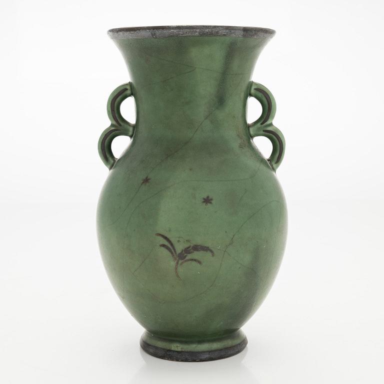 Liisa Hallamaa (Larsen), maljakko, keramiikka, signeerattu LL Arabia.