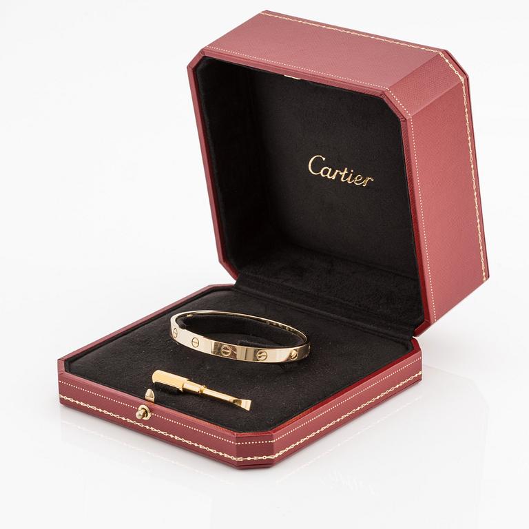An 18K gold Cartier "Love" bracelet.