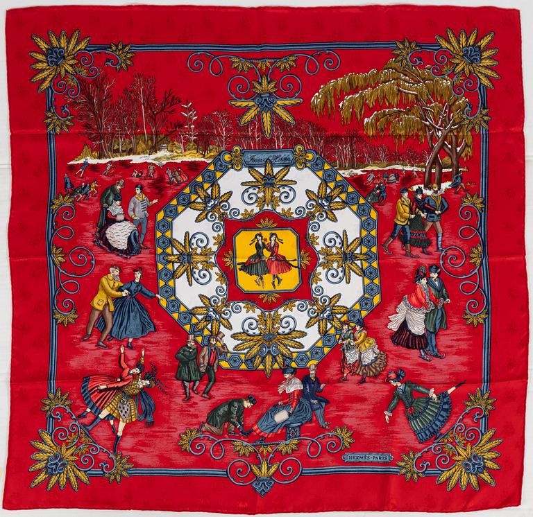 Hermès, scarf, "Joies d'Hiver".