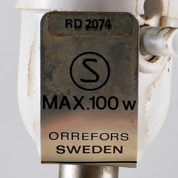 A pair of Orrefors table lamps later part of the 20th century.