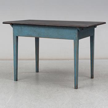 a painted table from the mid 19th century.