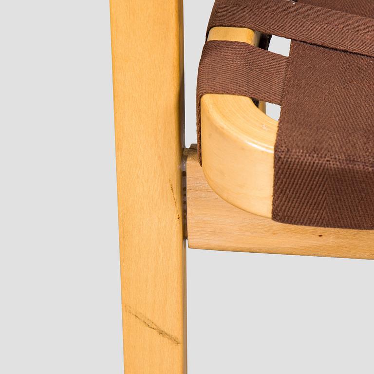 Alvar Aalto, Nojatuoleja, 4 kpl, 45 Artek, 1900-luvun loppu.