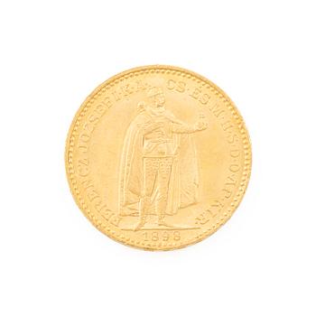 Gold coin, Hungary, 20 Korona, 1898.