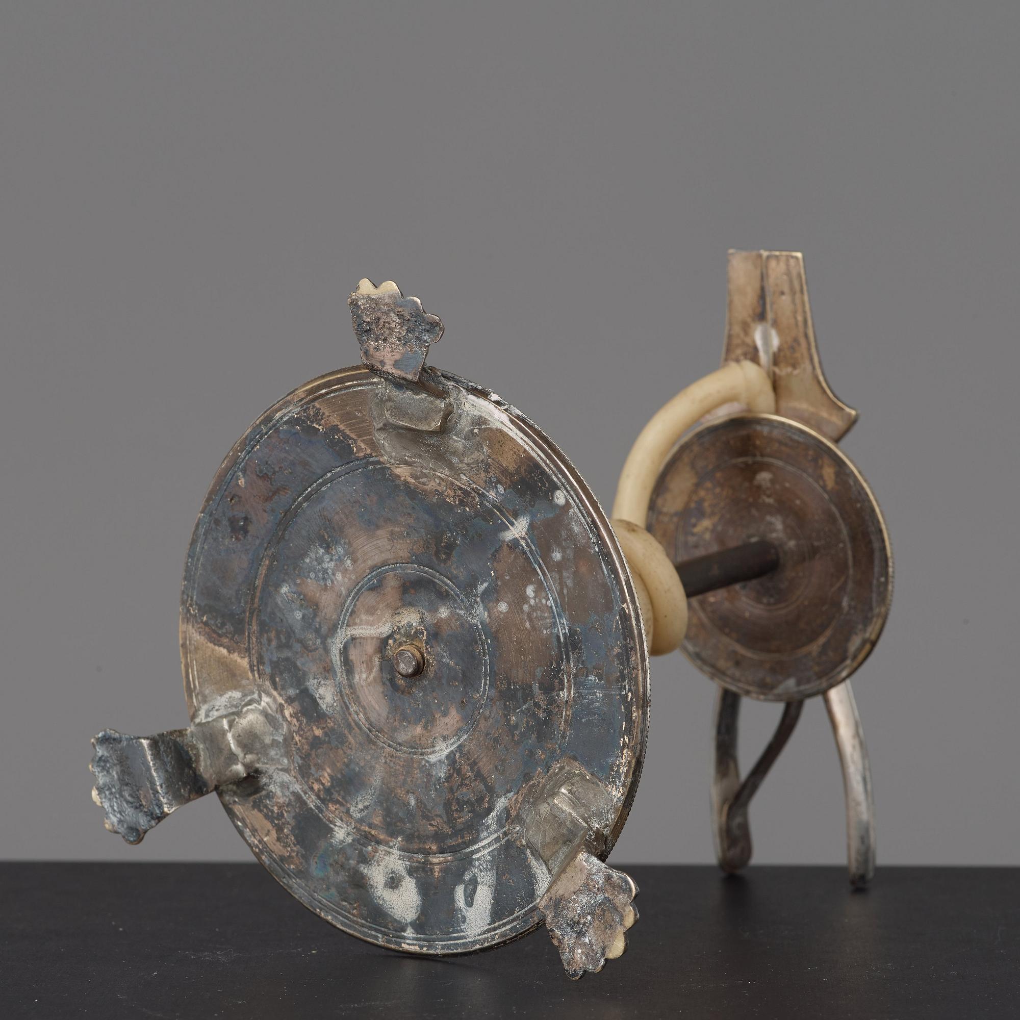 A late Gustavian circa 1800 candlestick.