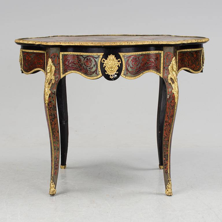 A French Louis XV style Boulle Inlay Writing Desk. Second half of 19th century.