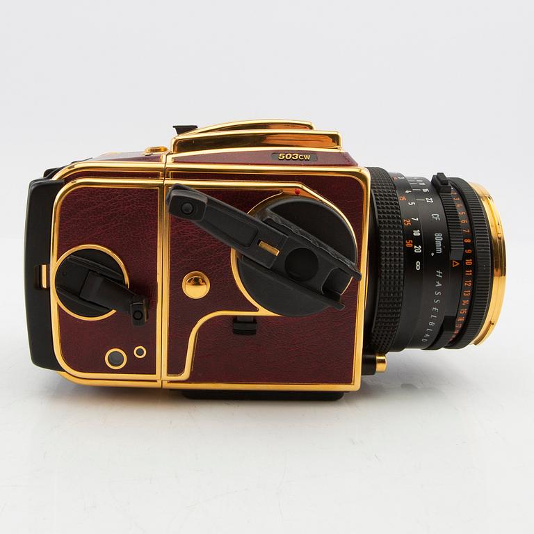 Hasselblad, Kamera, Golden Supreme 503CW jubileumsutgåva numrerad 261/500 1998.