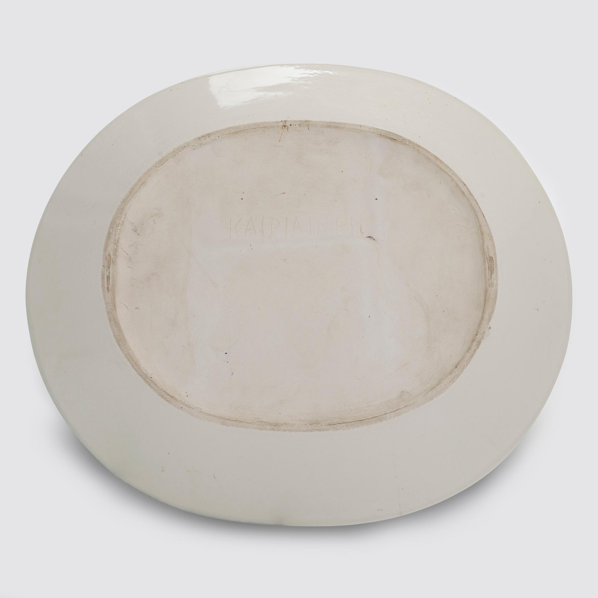 Birger Kaipiainen, dekorationsfat, stengods signerad Kaipiainen.